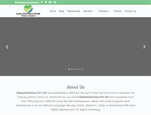 Tablet Screenshot of ojhasoftsolutions.in